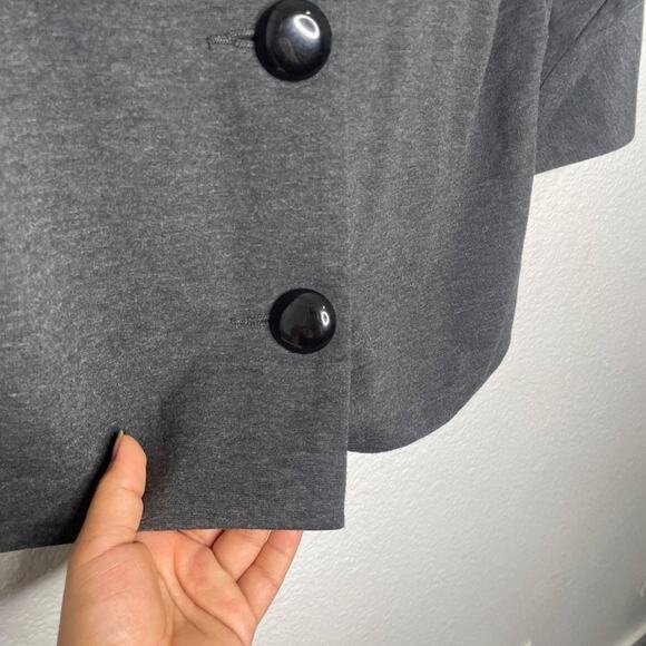 Michael Michael Kors Womens Jacket Size S Gray 3/4 Sleeve Button Front - Picture 9 of 13